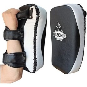 Resim Aksaspor Leon Strong Kick Boks Ve Muay Thai Darbe Yastığı Siyah Beyaz Siyah - Beyaz 