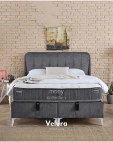 Resim Latex Pratic Tek Kişilik Yatak Baza Başlık Seti 140 X 190 140 x 190 CM 