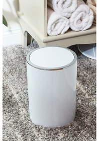 Resim Çöp kovası beyaz (İnca model) 25.5 x 18.5 cm Beyaz 