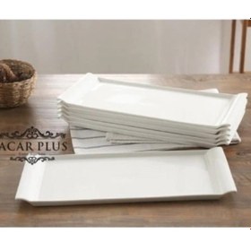 Resim Acar 7462 Pure Carmen Porselen Kayık Tabak 1 Adet 30 Cm 