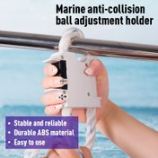 Resim Deniz Anti-Çarpışma Top Ayar Tutucu - Kararlı ve Güvenilir ABS Malzeme, Tekrar Kullanıma Uygun Halat Fender, Beyaz, Tekne Güvenliği Aksesuarı, Şık Tasarım, Dayanıklı Yapı 