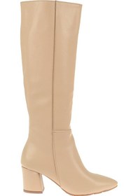 Resim Pullman Diz Altı Topuklu Kadın Çizme BŞK-750 TEN Ten Rengi 