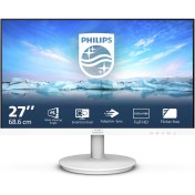 Resim Phılıps 271V8AW Vline 27" LED IPS 4ms 75Hz 1920X1080 Fullhd VGA HDMI Multimedya (Vesa) Beyaz Monitör 