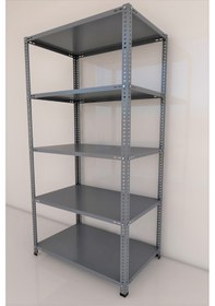 Resim 43x75x200 5 Katlı Çelik Raf Galvaniz 