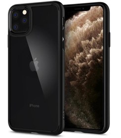 Resim Spigen iPhone 11 Pro ile Uyumlu Kılıf Ultra Hybrid Matte Black 