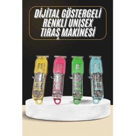 Resim Tıraş Makinesi Renkli Dijital Göstergeli Epilasyon Öncesi Kısaltma Makinesi 