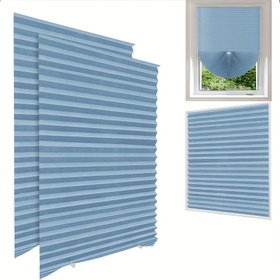 Resim 2 Şık Piliseli Yarı-Koyu Perde, Polyester Olmayan Kumaş, Mahremiyet ve Güneş Koruma için - Yatak Odası, Ofis, Oturma Odası, Banyo, Mutfak Ev Dekorasyonu İçin Uygun 