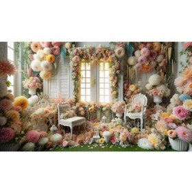 Resim Venspor Düşler Bahçesi Arkaplan - 200x150cm Fon, Duvar Örtüsü 