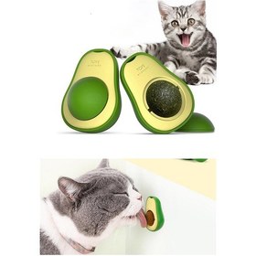 Resim Ttt Avokado Tasarımlı Kedi Yalama Topu 