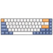 Resim AIGO A68 Starry Blue Yellow Switch (İngilizce) Mekanik Kablosuz Klavye 