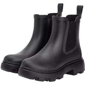 Resim Kadın Warm Lining Chelsea Yağmur Botu - Siyah-9442 Triple Black 