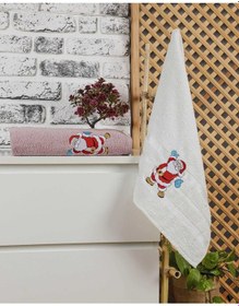 Resim Mira Home Banyo Havlusu Takımı Noel Baba Nakışlı Renkli 