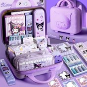 Resim Kulomi Kırtasiye Seti - Sanrio Öğrenci Okul Malzemeleri Kutusu, Okula Dönüş Sezonu Kız Üniforma Aksesuarları 