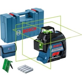 Resim Professional Measurement Gll 3-80 G Çizgi Lazer, 120 Metre, Takım Çantası, Lazer Hedef Tahtası, 4 Pil, Mavi 