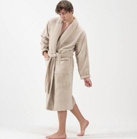 Resim Mikro Koton Şalyaka Bornoz Penye Pamuk Soft Yumuşak Banyo Bornozu 001 