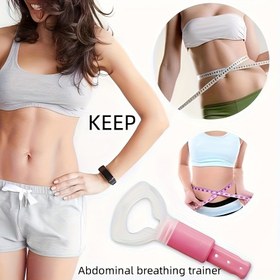 Resim 1 adet Yetişkin Karın Solunum Antrenörü - ABS Malzeme, Elektrikli Olmayan 3 Aşamalı Peritoneal Egzersizci, Çekirdek Gücü ve Fitness Eğitimi için, Pil Gerektirmez, Karışık Renkler, Çekirdek Gücü Eğitimi | Taşınabilir Fitness Cihazı | Elektrikli Olmayan Antrenör 