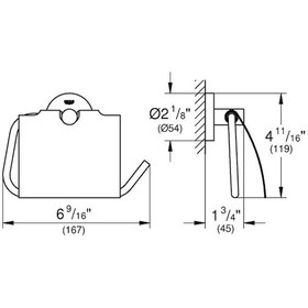 Resim Grohe Tuvalet Kağıtlık Essentials Br. Hard Graphite - 40367al1 
