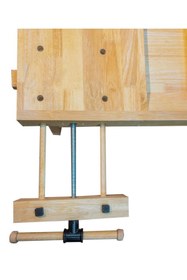 Resim Genel Markalar Wood 0112 İki Mengeneli Hobi Ahşap Oyma Marangoz Çalışma Tezgahı 190 cm 