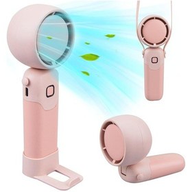 Resim Mini El Tipi Vantilatör, Turbo Vantilatör, Ofis İçin Taşınabilir Vantilatör Pembe, 