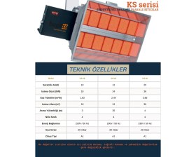 Resim Bugass Ks - 18 Serisi - Endüstriyel Seramik Radyant Isıtıcı 
