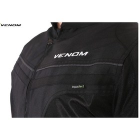 Resim Venom Dynamic Pro Yeni Seri Cordura Motorcu Ceketi Yazlık Full Fileli Mont 