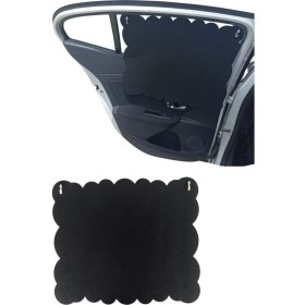 Resim Next Craft Oto Güneşlik Perdesi Yan Cam Araç Arka Koltuk Emzirme Örtüsü Keçe Vantuzlu Tutucaklı 1 Adet 