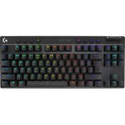 Resim Logitech G PRO X TKL Lightspeed Tactile Switch RGB Kablosuz İngilizce Mekanik Gaming Klavye (920-012136) 