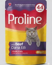 Resim Proline Pouch Dana Etli Yaş Kedi Maması 44 X 85gr 