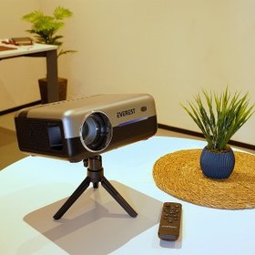 Resim EVEREST PJ03, 300 LED Lümen, 1920X1080, 2xHDMI, 1xUSB, TF Soket, WiFi, Bluetooth, 30.000 Saat Led Ömrü, 3W Speaker, Android 9.0, FULL HD Projeksiyon Cihazı 