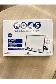 Resim mois light Torunoğlu Elektronik Noas 100 Watt Ultra Slim Led Projektör 2 Adet 