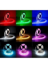 Resim 5metre Led Şerit 5050 Dc12v Mavi Renkli 60led/m Ip65 Işık Aydınlatma Lambası Hortum Kendinden Yapışkanlı Mavi 