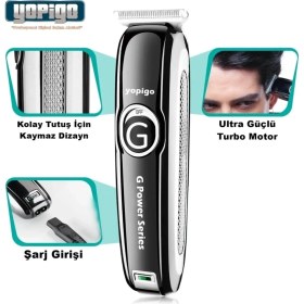 Resim Siyah Çok Fonksiyonlu Şarjlı Tüy Kısaltıcı ve Tıraş Makinesi 