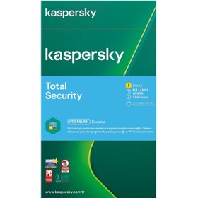 Resim KASPERSKY TOTAL SECURİTY 1 KULLANICI 1 YIL ANTİ VİRÜS 