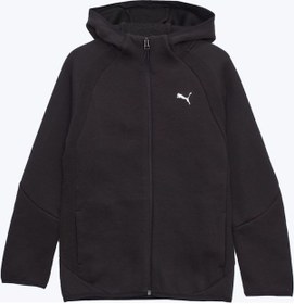 Resim Puma Evostrıpe Full-zip Hoodie Çocuk Sweatshırt 68886301 SIYAH 
