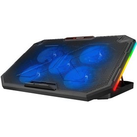 Resim Rampage AD-RC15 Spear 15" - 17" 5 Fanlı RGB Işıklı Gaming Laptop Soğutucu 