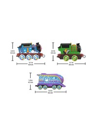 Resim Fabbatoys Thomas Ve Arkadaşları - Renk Değiştiren Küçük Trenler 3'lü Paket 