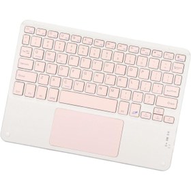 Resim TezMax Lenovo Tab K11 TB330FUP (ZADL0072TR) 11" Uyumlu Kablosuz Bluetooth Şarjlı TouchPad'li Klavye Mouse S 