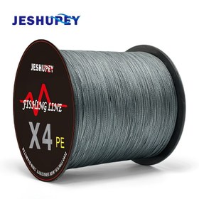 Resim JESHUPEY 300M/500M Örgülü PE Olta İpi, 4-Telli Düz Yüksek Mukavemetli Olta İpi, Dayanıklı Aşınma Direnci, 5.44KG-36.29KG, Tatlı Su ve Tuzlu Su Olta Temel Ekipmanları İçin, 1 Makara 