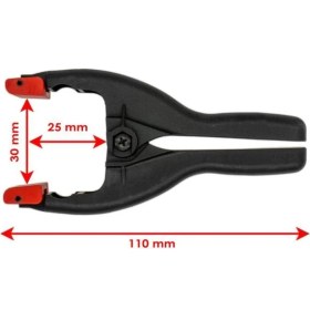 Resim PremiumPort Yaylı Mandal Tip Kıskaç, 30 Mm, 2'li Set, Güçlü ve Dayanıklı Araç 