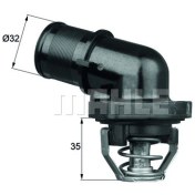 Resim TERMOSTAT 89°C 96> 106-306-1007-C2-C3 1.4I-1.6I 