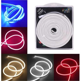 Resim Dora Led 12 Volt 6x12mm RGB Esnek Neon Led (5 Metre) 