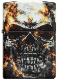 Resim Zippo Çakmak 49913-105738 Smokey Skulls Design 