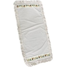 Resim Keten, Bohem, Fırfırlı, Vintage, 4 Adet Yuvarlak Amerikan Servis 