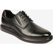 Resim Erkek Siyah Hakiki Deri Casual Ayakkabı 4k1ra14320-13832 Siyah 