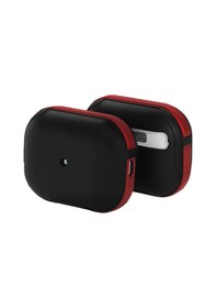 Resim Movenchy Apple Uyumlu AirPods Pro 2 2.nesil Mo-a8 Armor Kılıf - Kırmızı Gri 