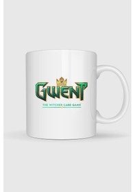 Resim Gwent The Witcher Card Game Tasarımlı Kupa Bardak Beyaz 