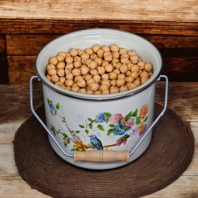Resim Emaye Bakraç Yoğurt Tenceresi Bakliyat Saklama Tenceresi Patates Soğan Kovası 24 cm 10,20 Litre 