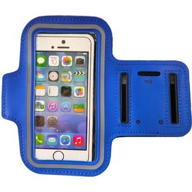 Resim Kol Bandı Cep Telefonu İçin 12.5cm X 6cm Ölçülerinde Taşıma Kılıfı Mavi 