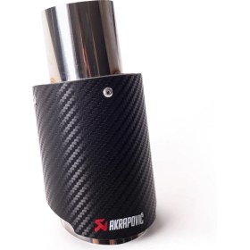 Resim Akrapovic Akrapoviç Egzoz Ucu 75 mm Tekli Yerli Üretim 