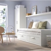 Resim IKEA Brımnes Modern Divan Ve Saklama Alanı 80x200 Cm Akdenizshop 